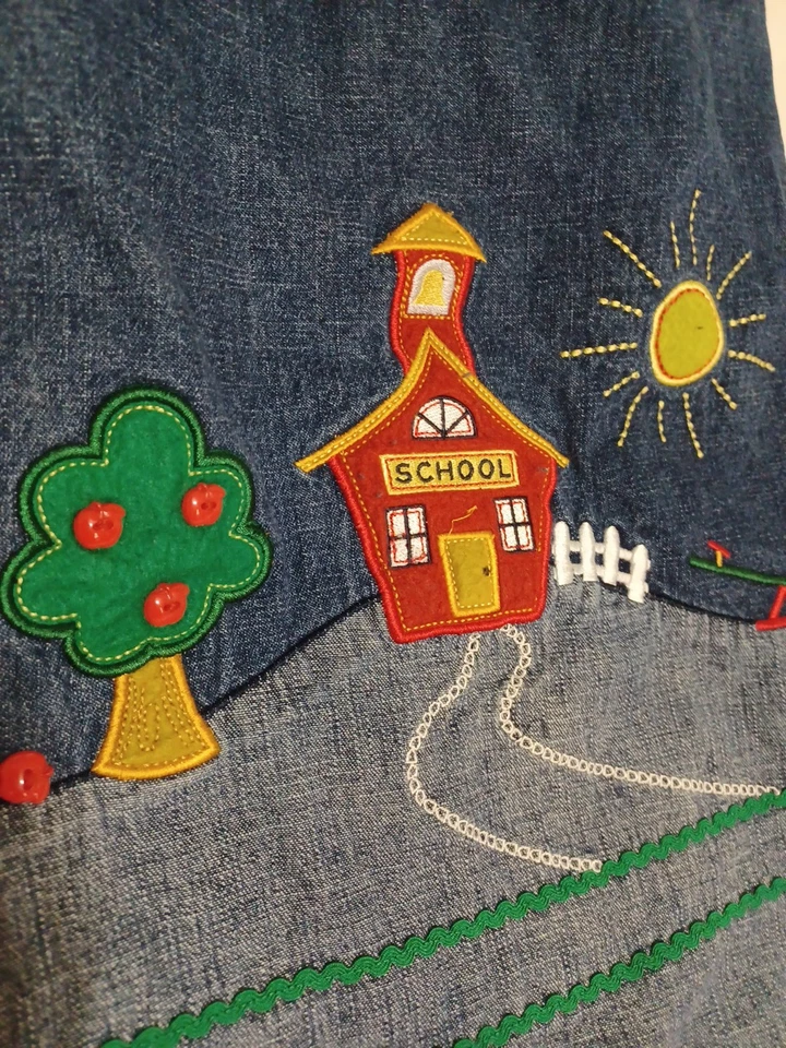 Samantha Says Schoolhouse Jean Dress Girls Size 5  - Image 2 of 4