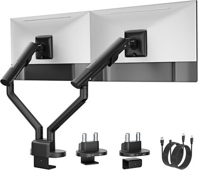 monTEK 2 Monitor Halterung mit USB für 17-35 Zoll bis 11 KG VESA 75/100 mm