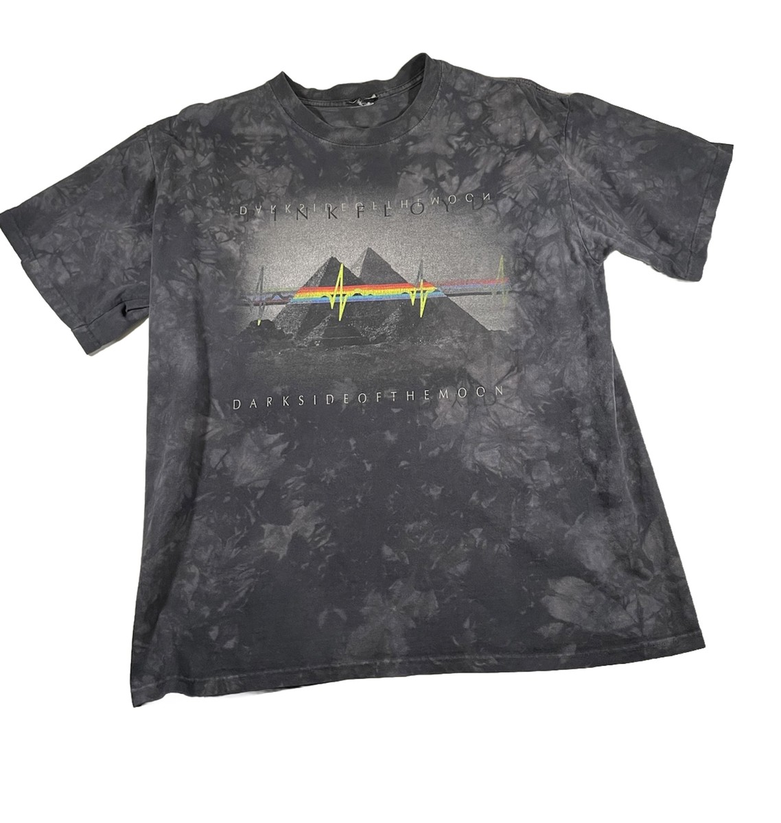 Y2K Pink Floyd Shirt L Rock Band Liquid Blue Dark Side Of The Moon