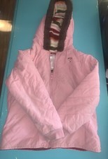 GIRLS GYMBOREE 3 SEASON PINK FLEECE LINED JACKET SZ8