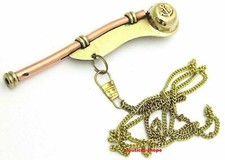 Bosun's Whistle Boatswains Pipe Nautical With Antique Neck Chain Christmas Gift