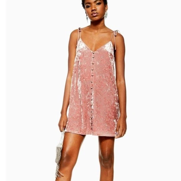 Topshop velvet best sale star dress