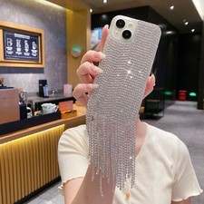 Bling Glitter Tassel Diamond Sparkly Case For iPhone 17/16/15 14/13/12 Pro Max