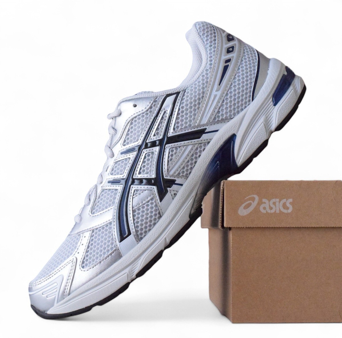 NEW ASICS Gel-1130 Glacier Grey Black 1203A686-020 Men's Size 7.5