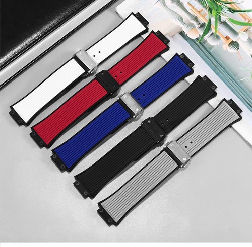 Watch Strap Band Rubber Silicone Watchband Bracelet For Hublot Watch Big Bang - Bild 23 von 49