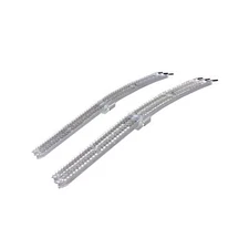 89-inch Folding Aluminum Truck, UTV/ATV, Motorcycle Loading Arch Ramps - Pair...