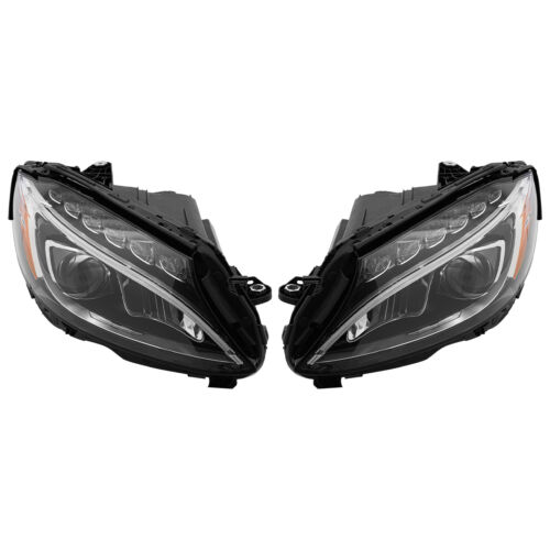 For 2015-2018 Mercedes Benz C-Class C300 W205 LED Headlights Left & Right Side - Picture 16 of 17