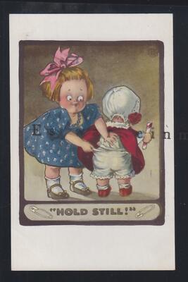 0003V Postcard Hold Still--Baby from 1914