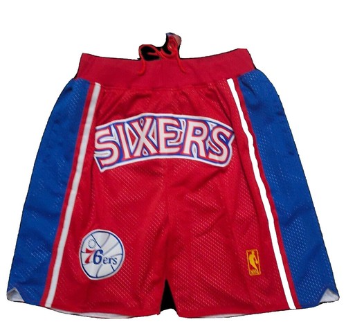 Just Don X Mitchell Ness Philadelphia 76ers Shorts Size Medium 100