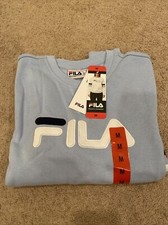 FILA Natalie Crewneck Sweatshirt, Blue, Size M