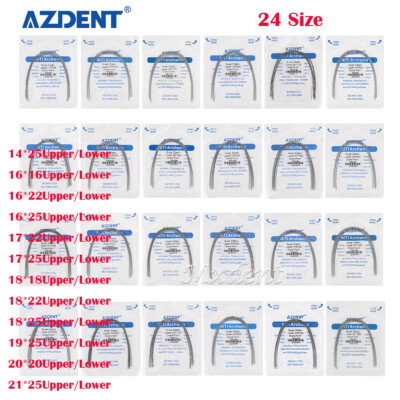 Dentales Ortodoncia Arcos de Súper Elásticos NITI Rectangular Alambres de Arco d