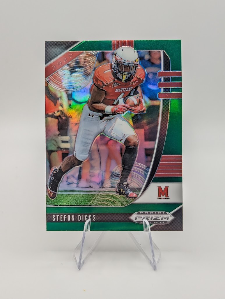 Stefon Diggs 2020 Panini Prizm Draft Picks Green Prizm #91 Maryland