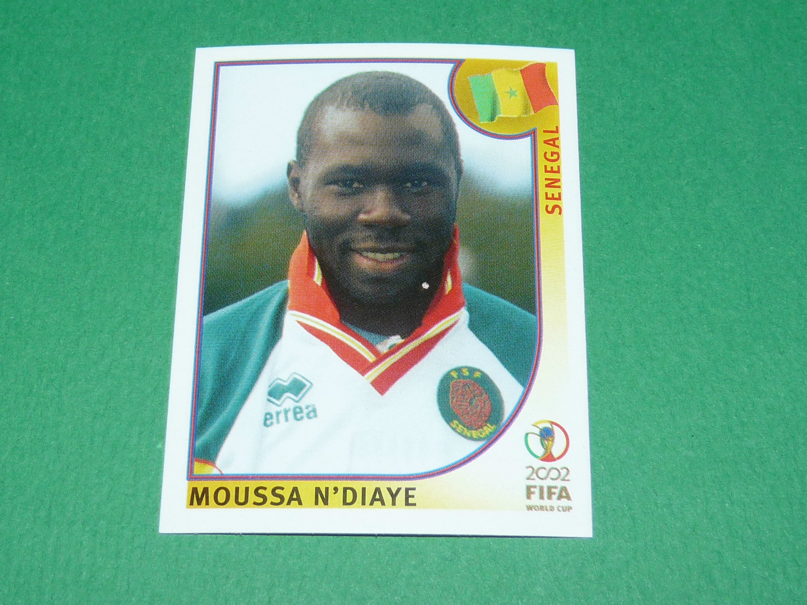 N 52 MOUSSA N DIAYE SENEGAL PANINI FOOTBALL JAPAN KOREA 2002 COUPE 