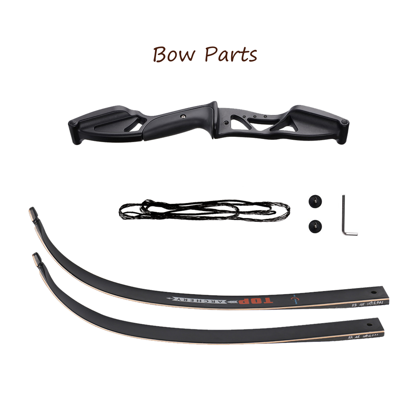 1850lbs Archery Takedown Competition Athletic Recurve Bow Kit Metal