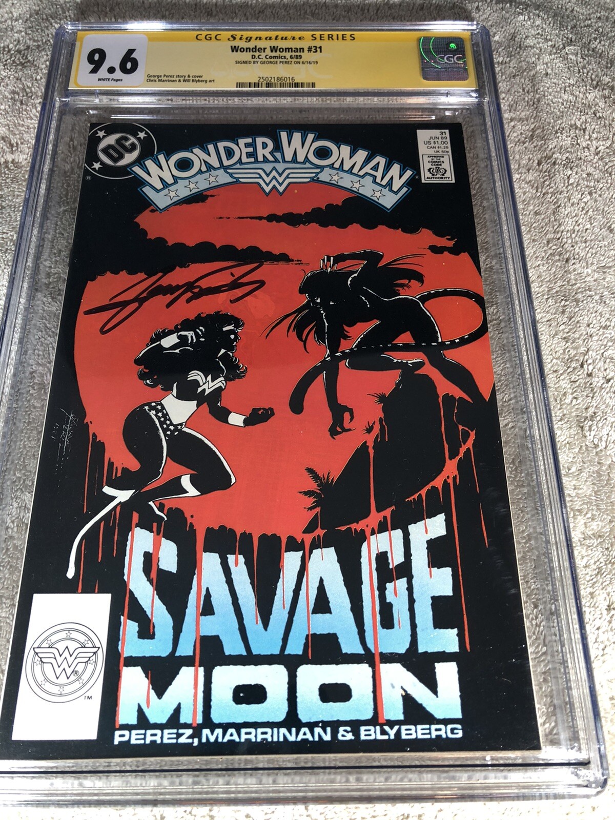 Wonder Woman 31 CGC 9.6 SS George Perez Iconic Cheetah Cover 6/89 | eBay