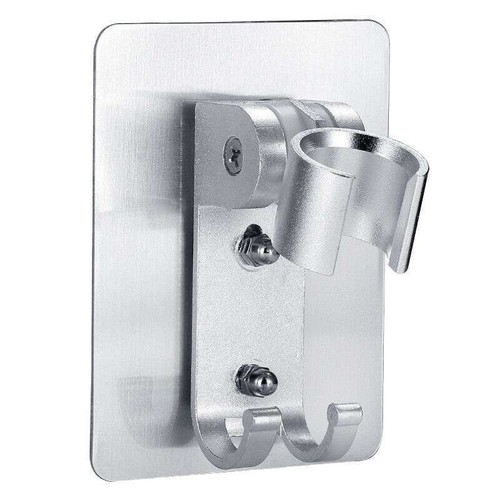 Adjustable Bathroom Shower Head Holder Self-adhesive Wall Mounted Shower Bracket - 第 1/12 張圖片