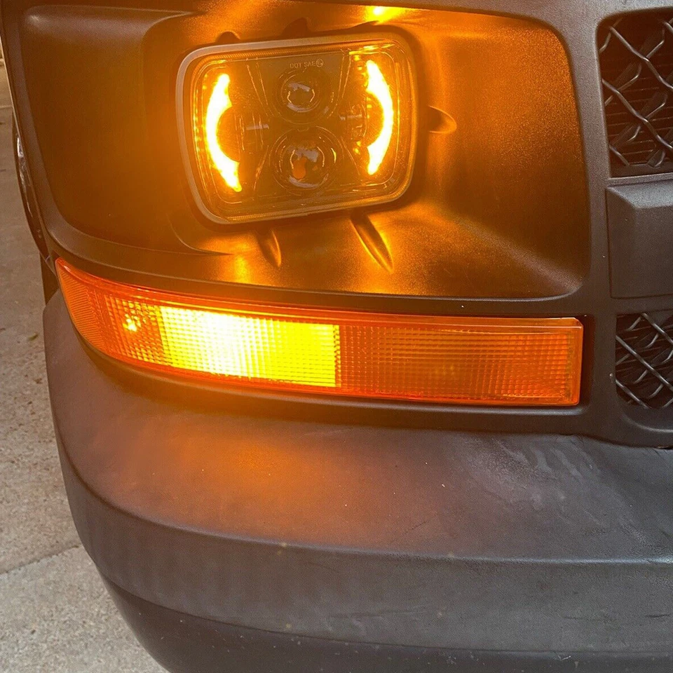 Luces de señal de giro de estacionamiento ámbar para Chevy Express GMC Savana 03-25 2 piezas Foto 4 de 4