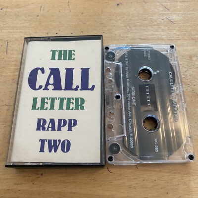 The Call Letter Rapp Two Rap Compilation Cassette Tape Rare USA Import 