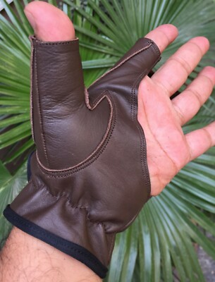 Traditional Bow Shooting Leather Gloves Top quality Gloves 100