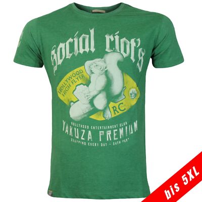 Yakuza Premium Herren T-Shirt 3604 grün in Größe S bis 5XL