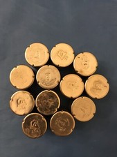 Lot of 12 Morton Metal Caps for Use with Sterile Culture Tubes Beta 25