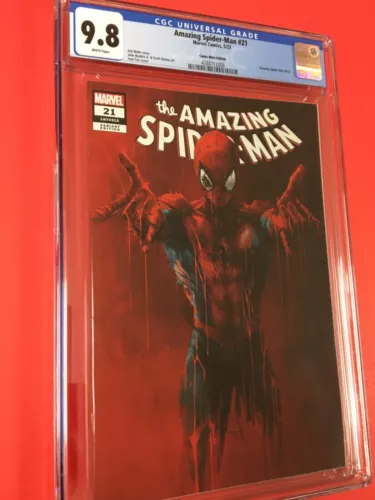 AMAZING  SPIDER-MAN  # 21 CGC 9.8 (2023) TAO  DRIP TRADE 1st SCRIBBLE MAN BEAUTY