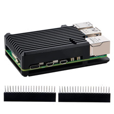 Geeekpi Aluminum Heatsink Case for Raspberry Pi 5, Aluminum Alloy Armor Case, Pa