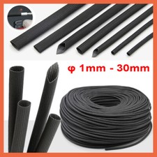 Black Expandable Braided Cable Sleeving 1-30mm Wire Harness, Auto, Sheathing