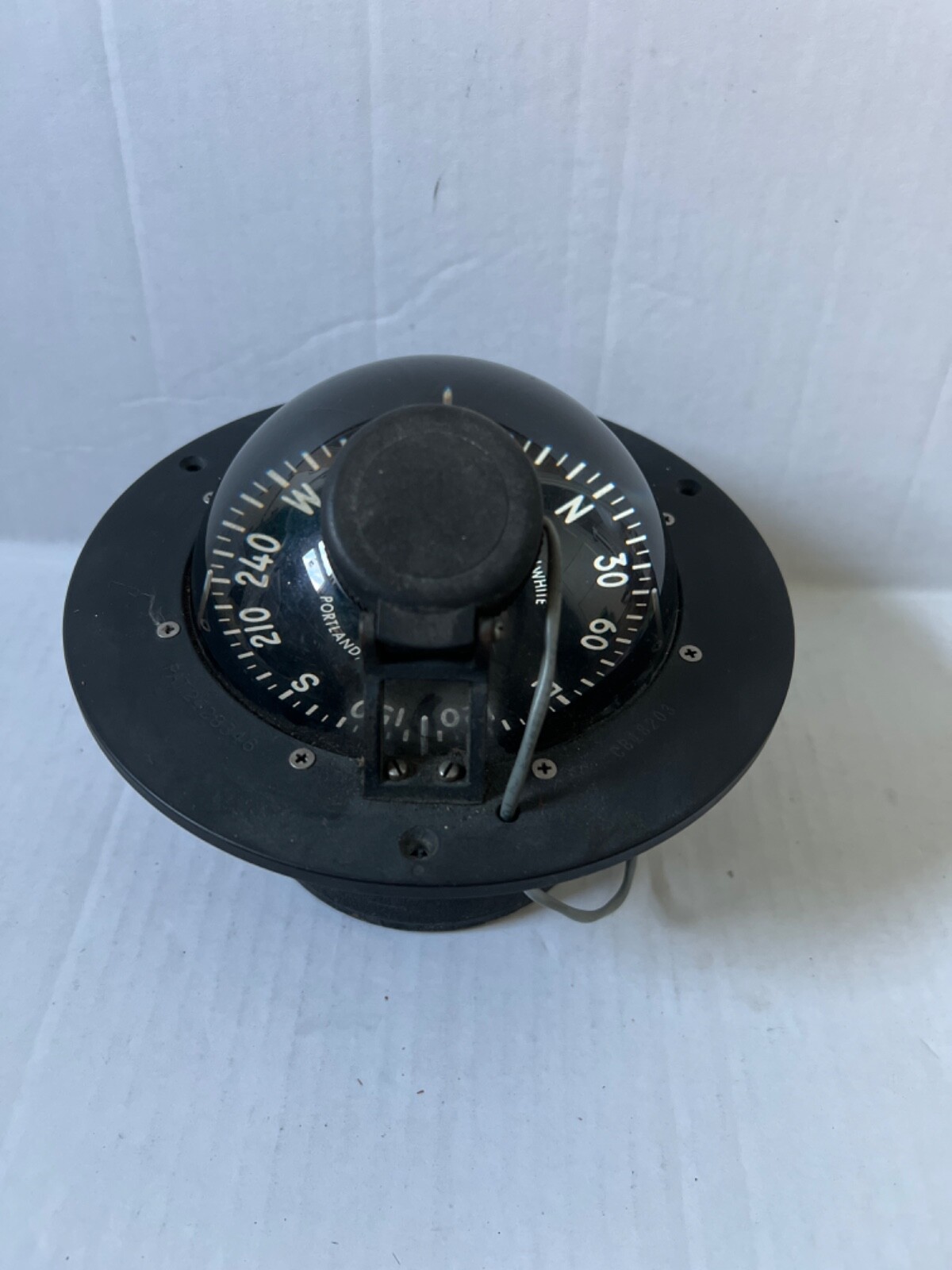 VINTAGE DANFORTH WHITE HISPEED CONSTELLATION COMPASS DASH MOUNT eBay