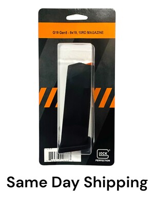 NIB GLOCK 19 GEN5 10 ROUND OEM MAGAZINE 9MM SAME DAY SHIPPING