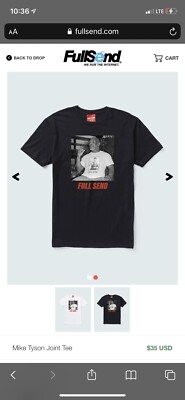 Full Send Mike Tyson T-Shirt Large