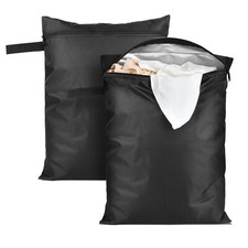 2 PCS Waterproof Wet Dry Bags Reusable for Travel Swimsuit Gym Beach Wet Clothes