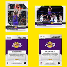 (2) 2024-25 Panini Instant Dalton Knecht ROOKIE CARD SP Lakers #123 & #300 RC 🔥
