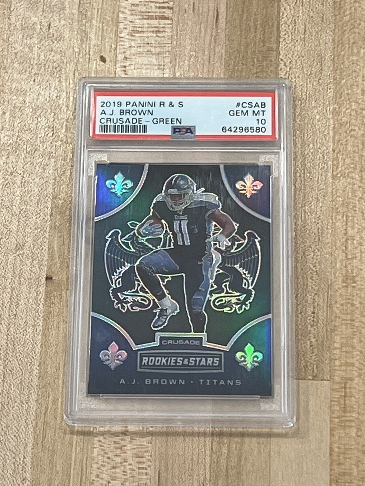 AJ Brown Panini Rookies & Stars Crusade #CSAB Green