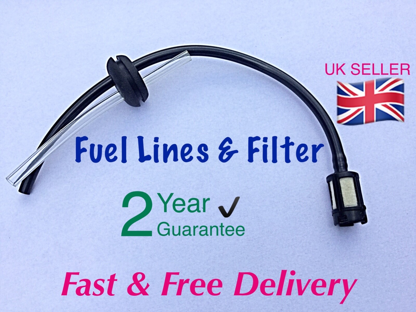 Petrol Strimmer Fuel Hose Pipe With Tank Filter Assembly and Grommet eBay