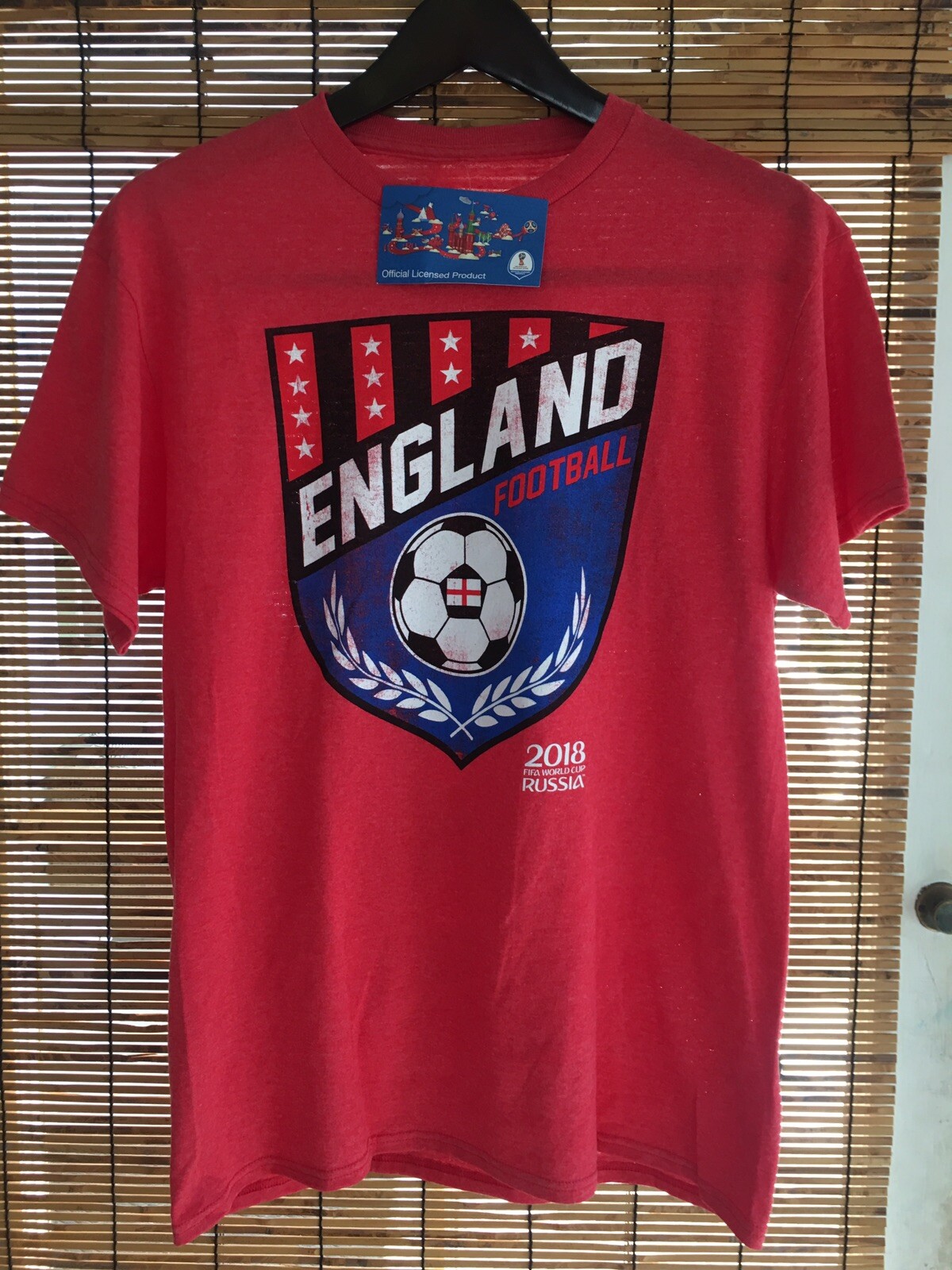 Mens Medium Fifa 2018 World Cup Russia England New NWT Red m