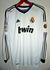 Real Madrid Long Sleeve Jersey Shirt XL Mens White Home Ozil #10 2013