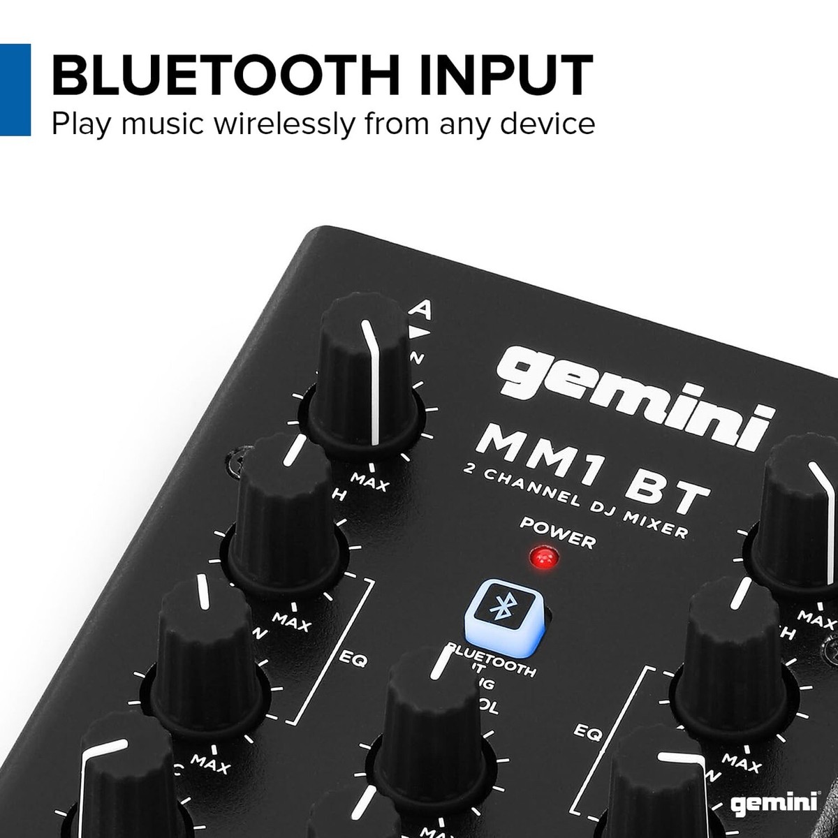 Gemini Sound MM1BT Bluetooth Professional Audio 2-Channel Dual Mic