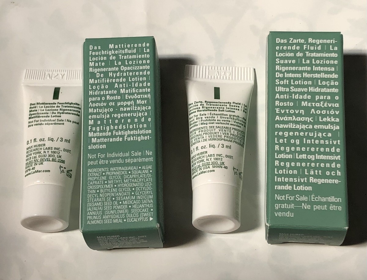 Set Of 2-LA MER The Moisturizing Soft Lotion 0.1 Oz/5 ml And Matte