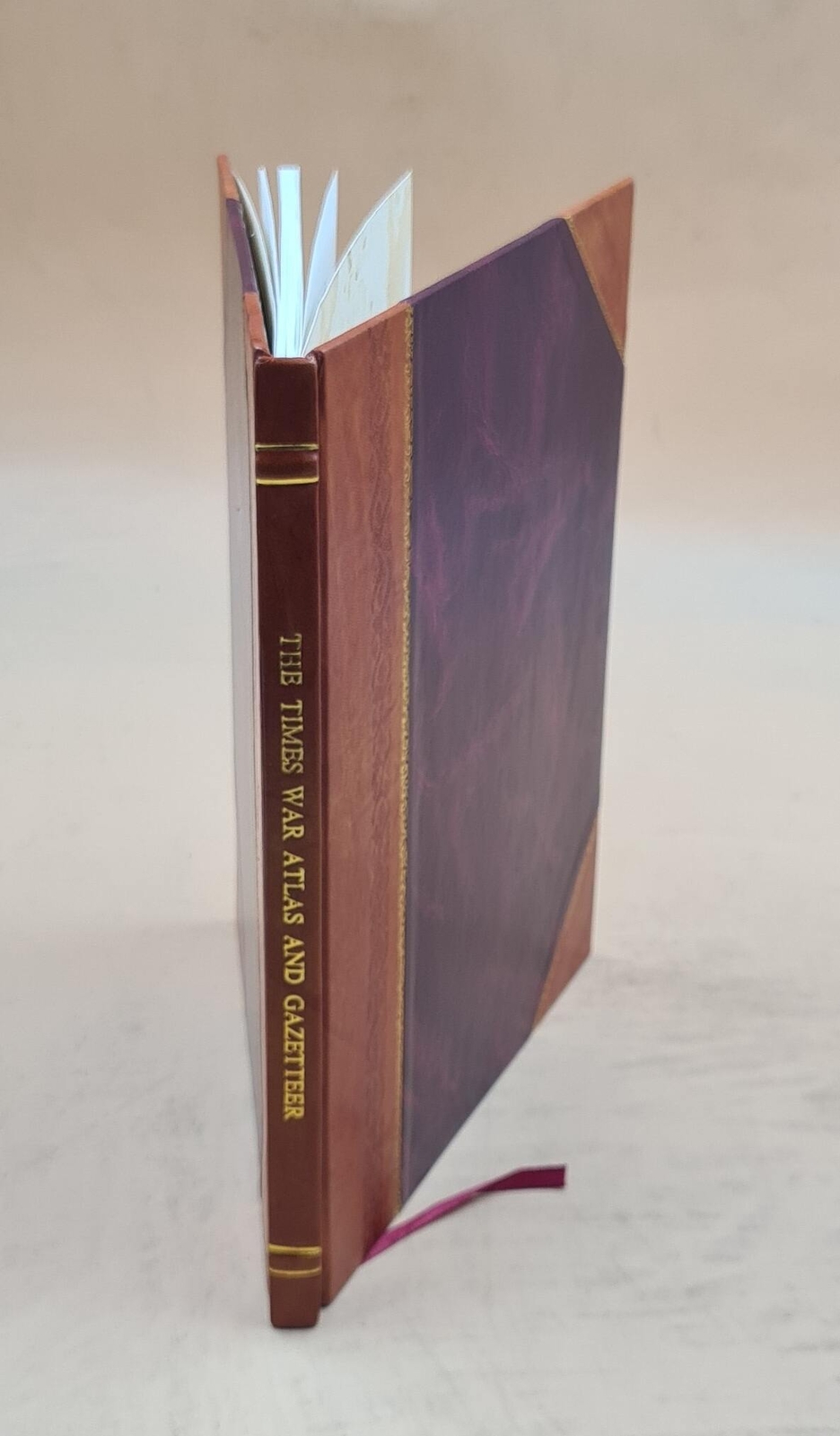 WWI Times War Atlas & Gazetteer 1916 - Leather Bound Edition  