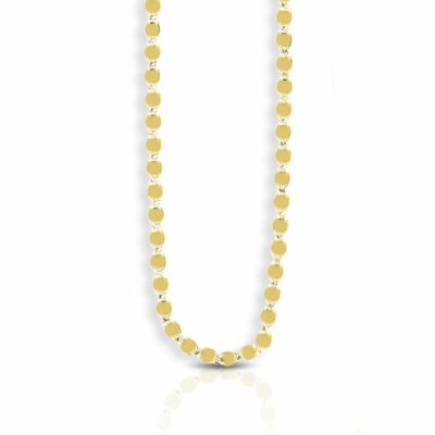 2,2 mm ovale Spiegelkette Halskette echt 14 Karat Gelbgold