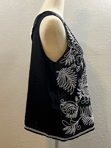 NWT Loft Womens Size Small Embroidered Shell Sleeveless Tank Blouse - Picture 5 of 9