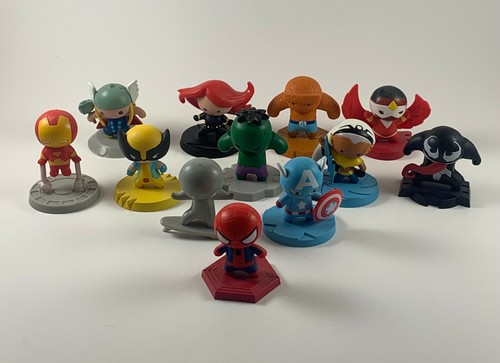 Lot Of 12 Marvel Kawaii Art Style 2 Figures Capsule Ironman Wolverine Hulk Thor Ebay