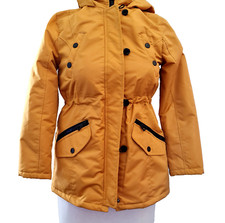 Coat Girl's L 14 Gold Faux Fur Hood Zip Snap Urban Republic Collection