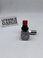 RIDUTTORE DI PRESSIONE CON INNESTO RAPIDO 1/4 F + MANOMETRO PER COMPRESSORE