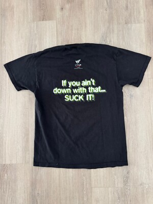 vintage 90s WWF New Age Outlaws Degeneration X SUCK IT Tee vintage 90s WWF New Age Outlaws Degeneration X SUCK IT Tee