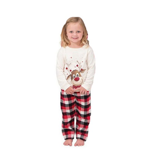 Family Matching Christmas Pyjamas Adult Kids Xmas Nightwear Pjs Set Reindeer - Picture 18 of 18