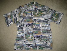 COLORADO ROCKIES HAWAIIAN SHIRT CLASSIC 'ROCKIES LEGACY' REYN SPOONER SZ: LARGE