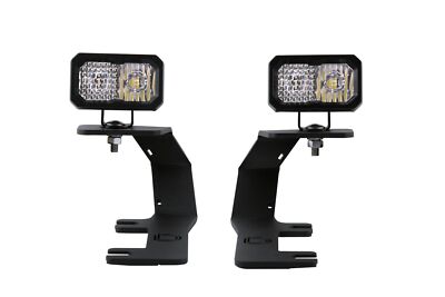 Diode Dynamics SSC2 Pro White Combo Ditch Light Kit For 14-19 Chevy Silverado 