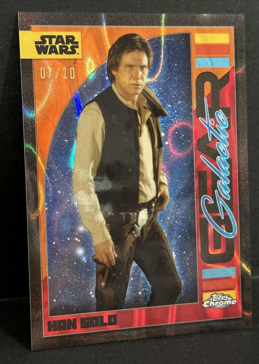 スターウォーズ Star Wars Chrome Galaxy an- 3 2024 Topps Chrome Star Wars #GG-3 Han Solo Galactic Gear Mustafar